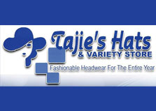 Tajie's Hats & Variety Store logo