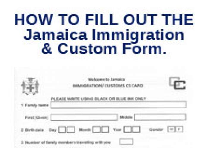 Filling out the Jamaica Immigration & Custom Form logo