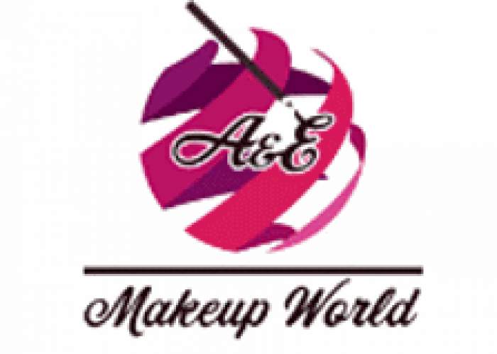 A & E Make-Up World logo