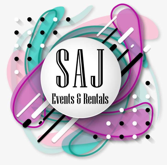 SAJ Events & Rentals logo