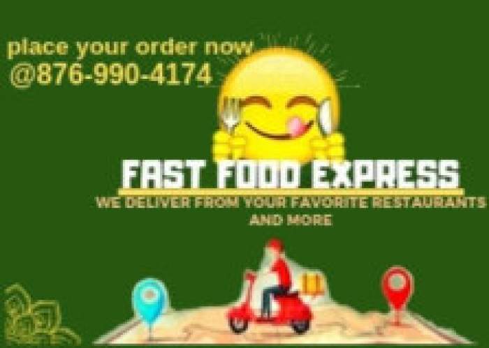 Fast food express delivery service logo